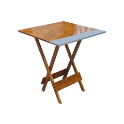 Conjunto Mesa Dobravel 70x70 em Madeira Robusta com 4 Cadeiras Silver - Castanho - 2