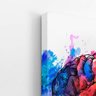 Cérebro Colorido Arte Splash Tinta Quadro Canvas 60x40cm - 3