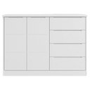 Ver imagem 6 de Cômoda Infantil 2 Portas 4 Gavetas Lua P04 Branco - Mpozenato