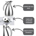 Ver imagem 4 de Garrafa Térmica Inox 1,5 Lt Europeia Clássica Café Premium