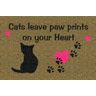 Tapete Capacho Pers - Cats Leave Paw Prints On Our Hearts - 1