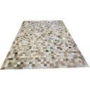 Ver imagem 1 de Tapete de Couro Cinza Natural Malhado 2,00x3,00 com Bordas