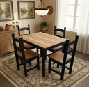 Ver imagem 1 de Conjunto de Mesa Nataly Pinus Importado com 4 Cadeiras - Francine