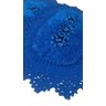 Tapete de Crochê Oval Azul Artesanal - 3