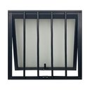 Ver imagem 1 de Vitrô Alumínio Preto Maxim Ar 1S c/Grade Maxx - 60x80