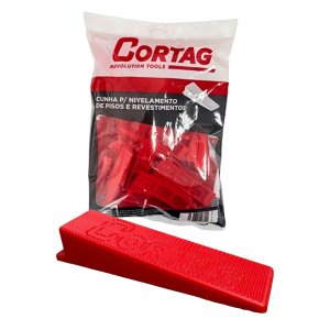Kit 500 Cunhas Porcelanato Piso Nivelamento Original Cortag