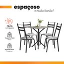 Ver mais imagens de Conjunto de Mesa Thais 0,70m com 4 Cadeiras Artefamol Granito / Dark