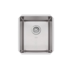 Cuba Tramontina Quadrum 34 Undermount em Aço Inox Scotch Brite 34x40cm