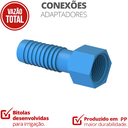 Ver imagem 2 de 50 Unidades Adaptador Rosca Interna Bitola 3/4'' para Irrigação Cor Azul Durín