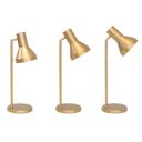 Ver imagem 2 de Luminária Mesa Escritório Alumínio Articulada Dourado.:dourado