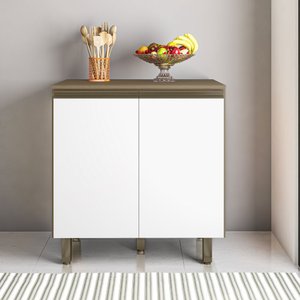 Balcão com Tampo 2 Portas 80 Cm Monaco Poliman