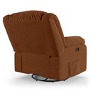 Ver imagem 6 de Poltrona do Papai Reclinável Sala de Cinema Madrid Glider Manual Giratória Veludo Terracota G23 Gran