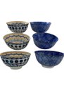 Ver imagem 2 de 6 Bowls Cumbucas Tigelas Estampados Grandes 500ml Mek Kit 4 Tigelas Cumbucas Bowls 600ml Caldos Sopa