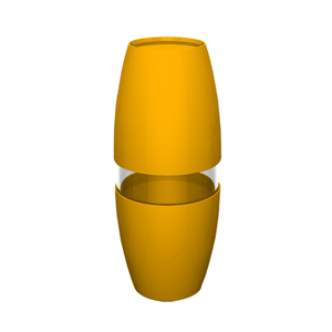 Porta Escova de Dentes para Banheiro Essence Cor Amarelo Durín