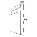 Ver imagem 2 de Rodapé Poliestireno 10cm Liso Branco - 2,4 Metros