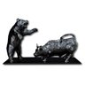 Miniatura Touro e Urso de Wall Street Bolsa de Valores Nova York - Base Única - Cor PRETO - 1