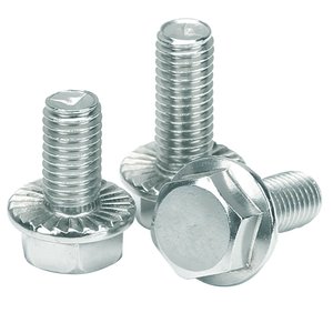 Parafuso Sextavado Flangeado M6 X 16 Serrilhado Zinco 500un