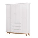 Ver imagem 4 de Guarda Roupas Infantil Tuboarte Henry 4 portas e 3 gavetas 100% em MDF