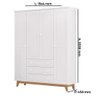Guarda Roupas Infantil Tuboarte Henry 4 portas e 3 gavetas 100% em MDF - 3