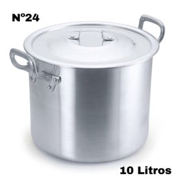 Caldeirão Grande Alumínio Tamanho 24 Linha Hotel 10 Litros - 1