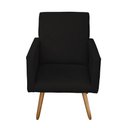 Ver imagem 3 de Poltrona Decorativa Nina Suede Preto - MV Estofados Shop
