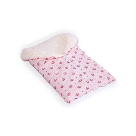 Saco de Bebê com Sherpa M - Coroinha Rosa