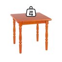 Ver imagem 6 de Mesa Quadrada 80x80 04 Cadeiras Madeira Macica Pes Torneados Marjori - Mel Brilho