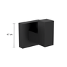 Cabide Quadratta de Parede em Metal - Deca Preto Fosco 2060.bl83.mt - 4