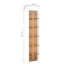 Ver imagem 2 de Estante Suspensa 100% MDF com LED 5 Prateleiras Aço Decoração Sala Quarto e Escritório Carvalho
