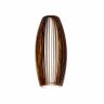 Pendente Stecche Di Legno Oval Madeira 70X30Cm Bivolt - 1