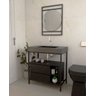 Gabinete Suspenso Banheiro Ferro Steel Wood 80x45 Cm - 2