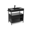 Ver imagem 1 de Gabinete Suspenso Banheiro Ferro Steel Wood 80x45 Cm