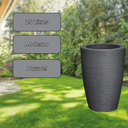 Ver imagem 2 de Vaso para Plantas Grafiato Conico 48 Cor Preta 25 Litros