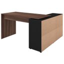 Ver imagem 7 de Escrivaninha em L Mesa Office 8 Nichos Nero Ii Ipê/preto
