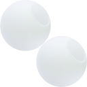 Ver imagem 1 de 2 Globos Vidro 15cm Esfera Bola Bolinha Jabuticaba Branco Fosco Leitoso Gimpo 2x-gl15