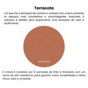 Ver imagem 5 de Mesa Apoio Alta Mdf para Sala de Estar 51 Cm 4697 Terracota Arly Terracota