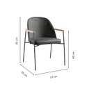 Ver imagem 3 de Kit 4 Cadeiras para Sala de Jantar Duna