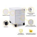 Ver imagem 3 de GAVETEIRO VOLANTE 3 GAVETAS PANDIN MAXXI - CINZA MXGVPS03GMT