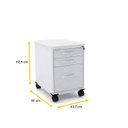 Ver imagem 2 de GAVETEIRO VOLANTE 3 GAVETAS PANDIN MAXXI - CINZA MXGVPS03GMT