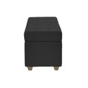 Ver imagem 4 de Recamier Bau Madri 1,60m Suede Grafite - Inova Decor Inova Decorações