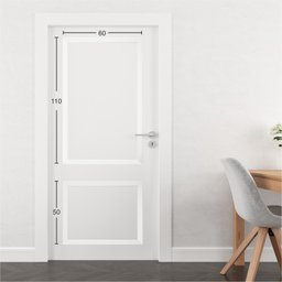Kit Molduras 5cm para Porta Cortado com 45° - 4