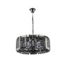 Pendente Cristal Redondo Cromado 35 Cm - 1