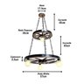 Luminária Roda De Carroça 2 Andar Rustico Mdf Alta Qualidade - 4