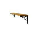 Ver imagem 3 de Kit 2 Prateleiras Kalises 60cm Casa Cozinha Linda Preta Moderna com Arabescos em Metal e Tampo Pinus