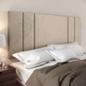 Kit Quarto Mesinhas Off White/cinamomo Prateleira Nicho Cabeceira Cama Casal 1,40 Areia Suede - Rpm - 5