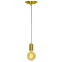 Ver imagem 4 de Kit 4 Pendente Tubo Cilindro Alumínio Dourado Fio 1.20m