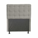 Ver imagem 1 de Cabeceira Dama 1,00 Cm Cama Box Solteiro Suede Cinza