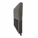 Ver imagem 2 de Cabeceira Dama 1,00 Cm Cama Box Solteiro Suede Cinza