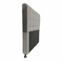 Ver imagem 3 de Cabeceira Dama 1,00 Cm Cama Box Solteiro Suede Cinza
