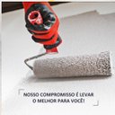 Ver imagem 7 de Rolo de Pintura 23cm Lã Microfibra 10mm Antirespingo + Suporte Garfo Gaiola sem Rosca